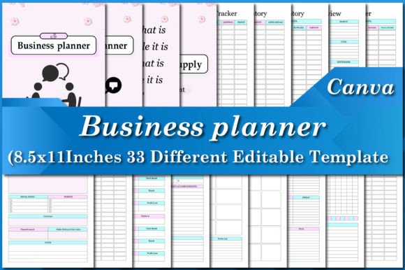 Download Business Planner Canva Templates - Premium Bundle
